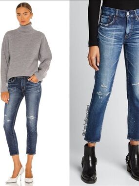 MOUSSY mv lancaster skinny jeans in dark blue